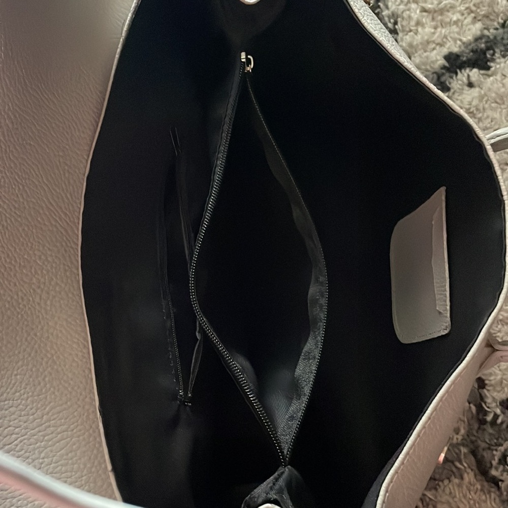 Massimo Castelli Gray Leather Tote Shoulder Bag – Made in Florence Italy - Picture 10 of 14